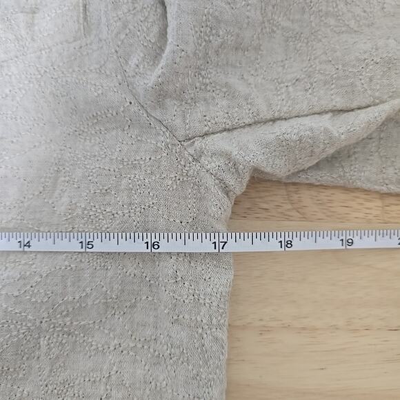 Sundance Blazer Natural Ivory Linen Cream Button Blazer Jacket Size Small Boho - Picture 5 of 10